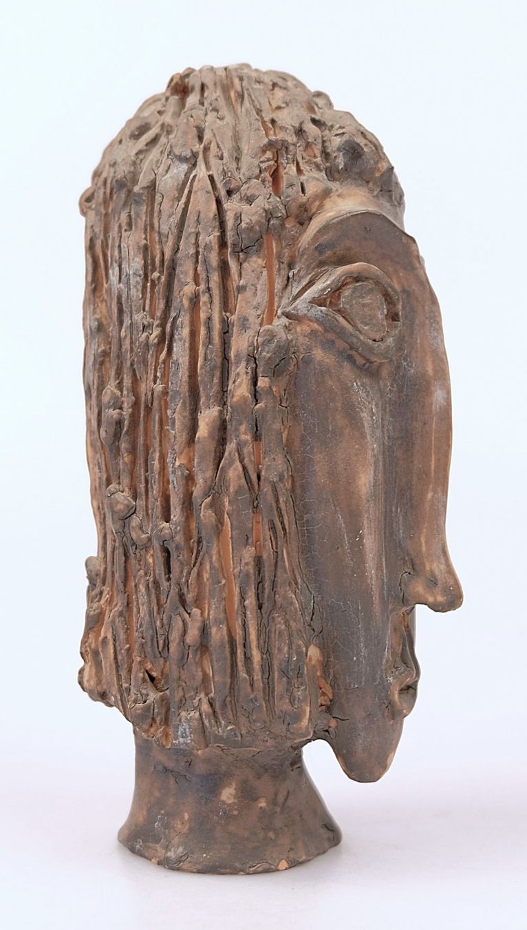 Skulpturen & Statuen: Handgemachte Tonskulptur eines Kopfes – Gebraucht aus Volketswil von brockipfannenstil 1