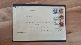 Brief Zone Française 1946 an Rotes Kreuz Genf Schweiz