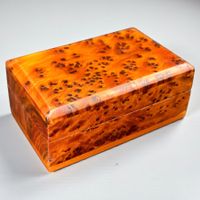 Superbe boîte à bijoux en loupe de thuya