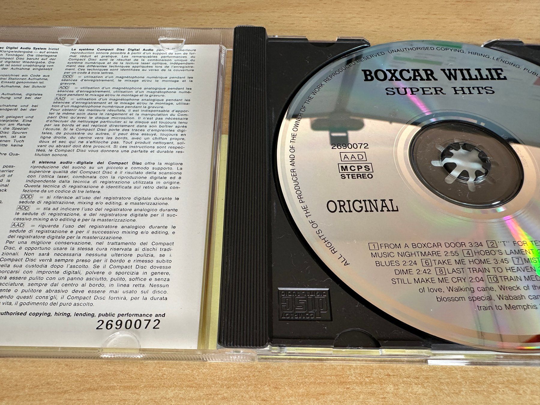 CDs: Boxcar Willie – Super Hits – Gebraucht aus Rikon im Tösstal von Alpenmutz 2