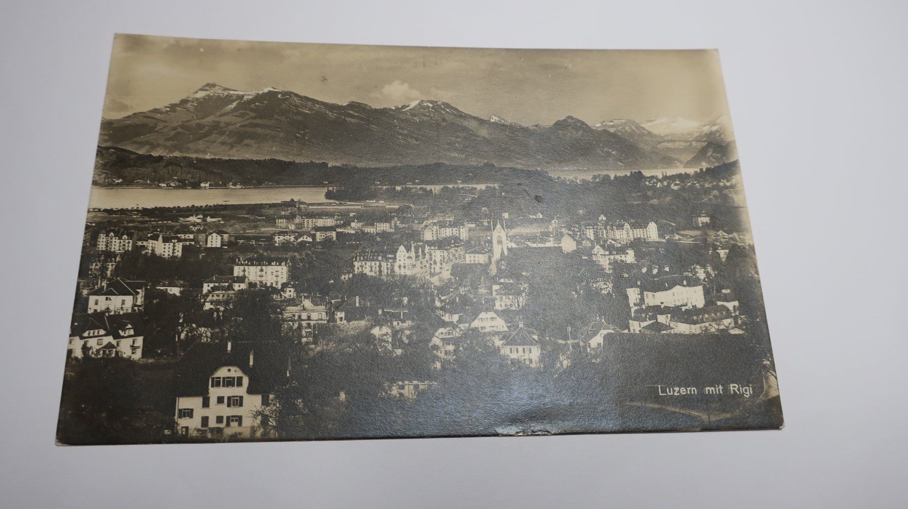 Ansichtskarten: Luzern mit Rigi  1923 – Gebraucht aus Cormoret von Pascalll2001 1