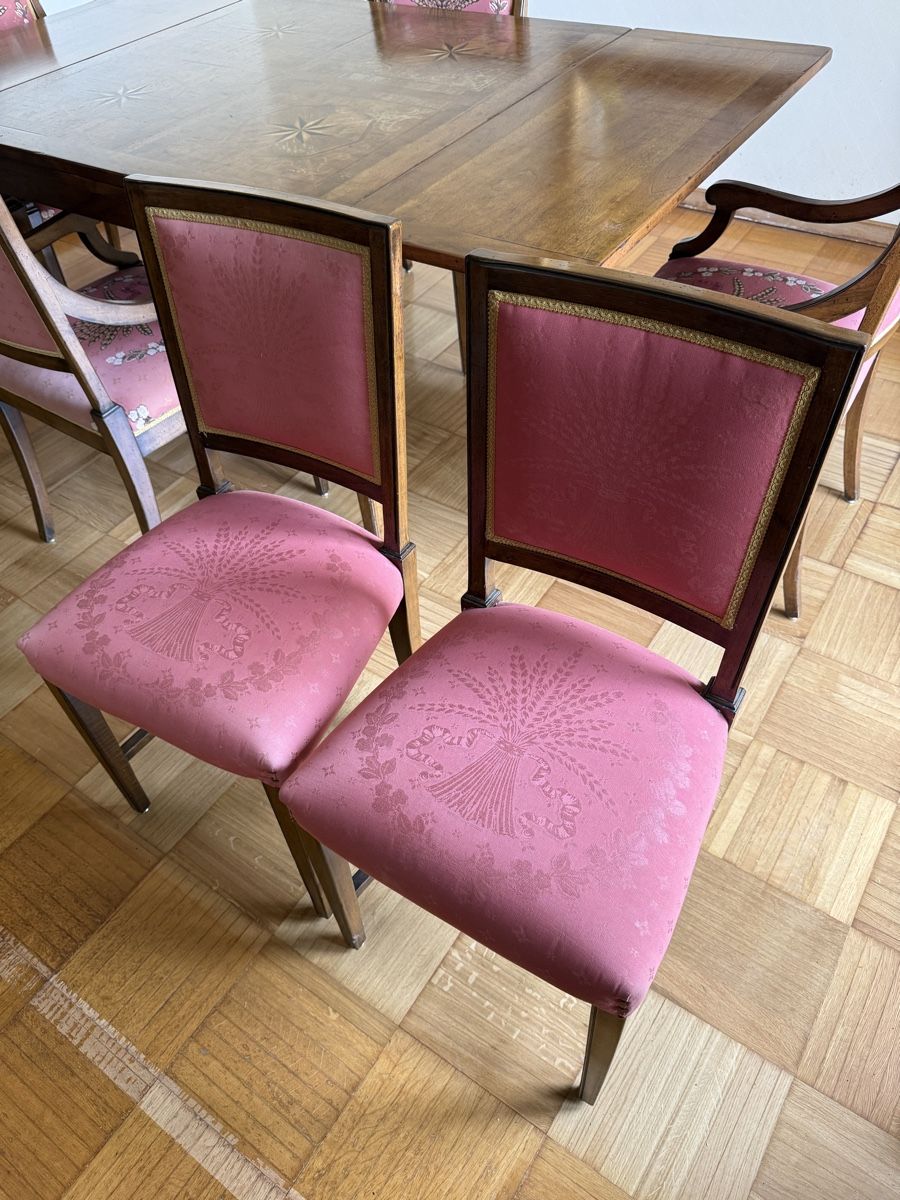 Tavoli: Table avec rallonge et 6 chaises style directoire – Usato da Clarens venduto da Gabi0062 6