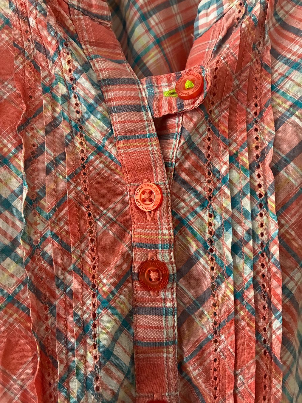 Tom Tailor Camicette: Leichte Tom Tailor Bluse Gr. 38 rot kariert – Usato da Bättwil venduto da tre_tj9g 1