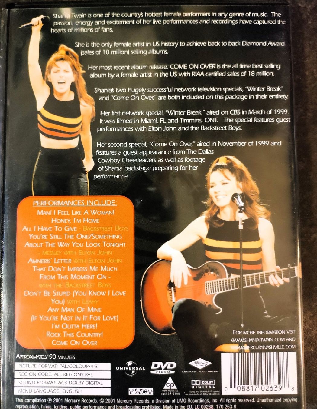 Alle DVDs: Musik DVD; Shaina Twain, The Specials – Gebraucht aus Rheineck von simfu 1