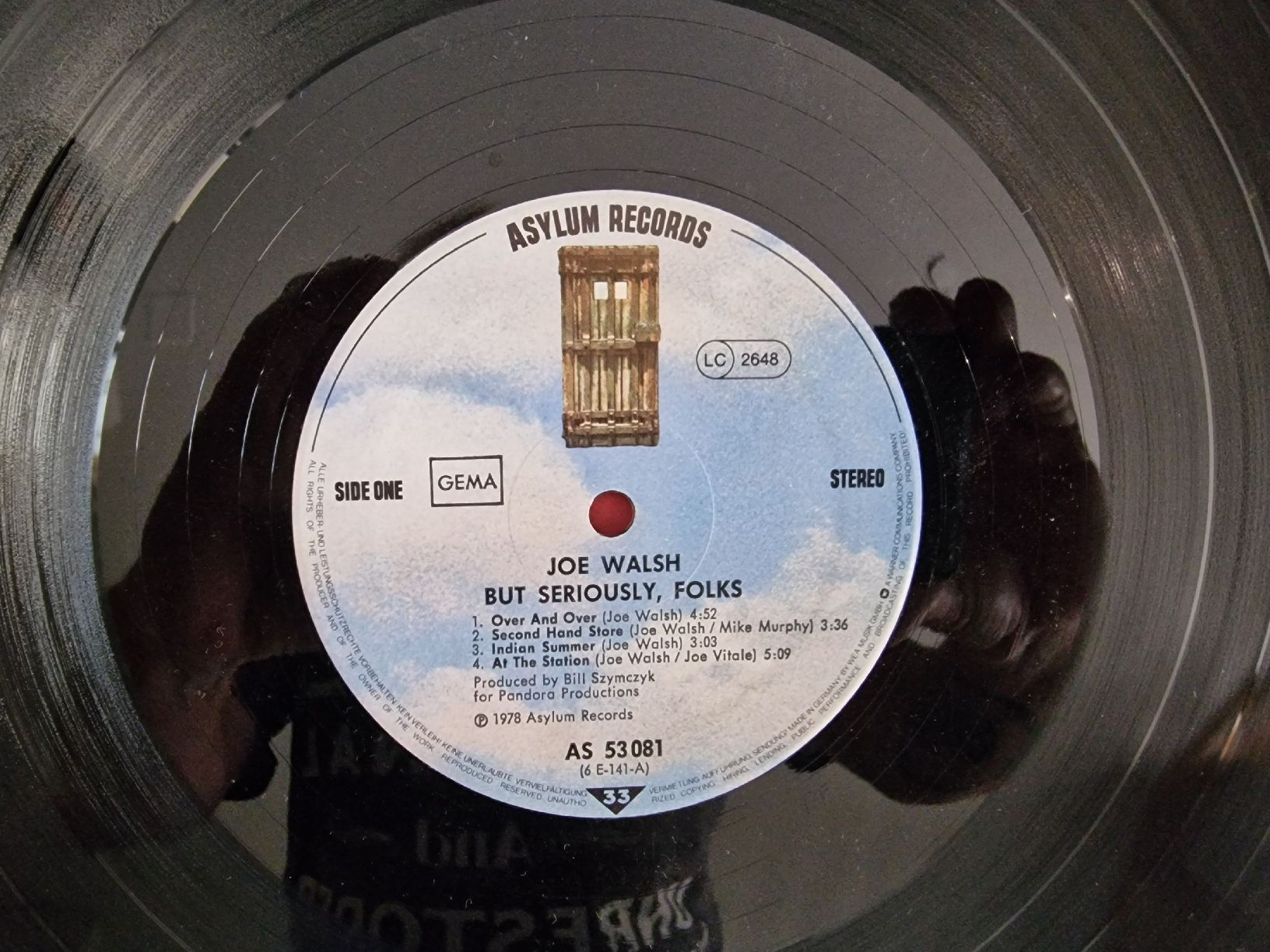 Dischi in vinile: Joe Walsh - " But Seriously , Folks ...." – Usato da Pfaffnau venduto da gunport 4