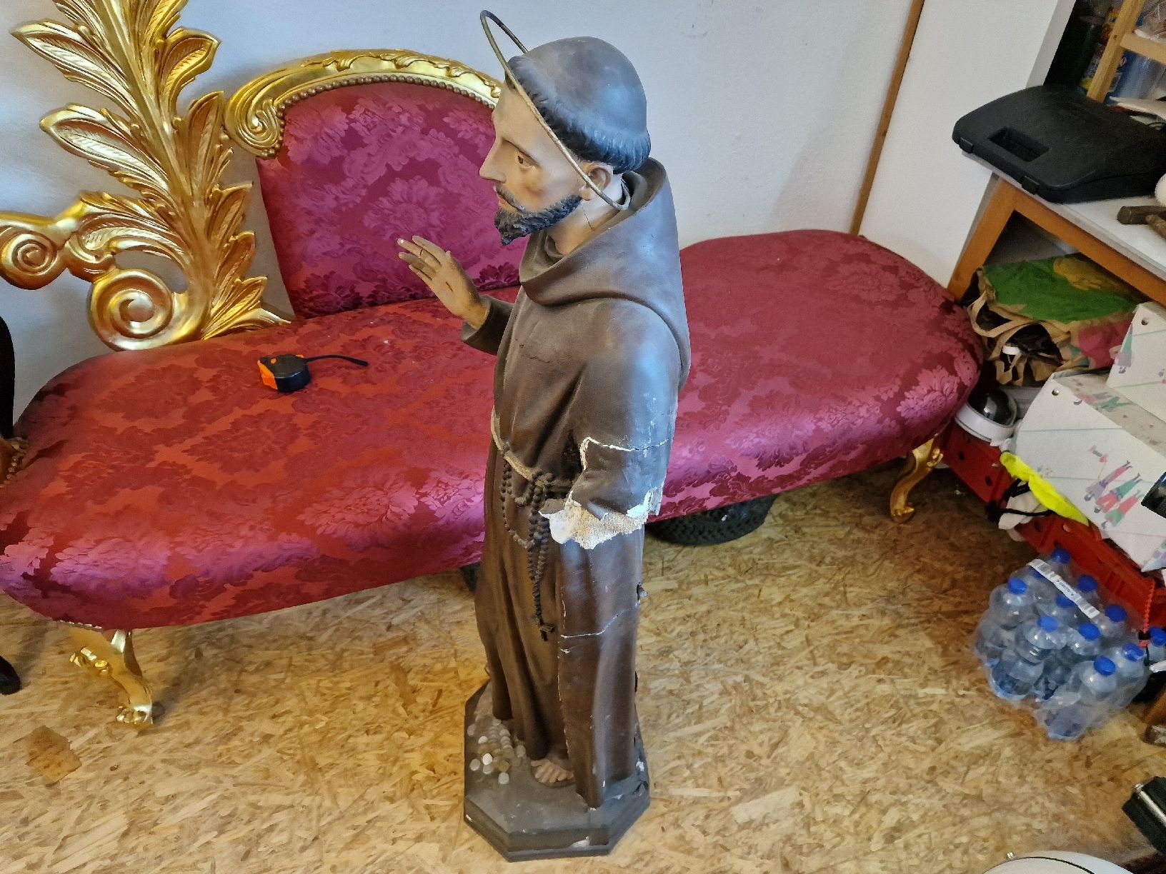 Statuette: heilige figur gibs holz – Usato da Mettlen venduto da elios0888 9