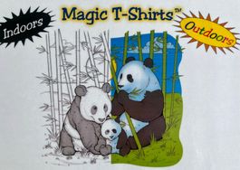 T‘Shirt für Jugendliche Gr.M „Panda“ Magiccoloreffekt AKTION