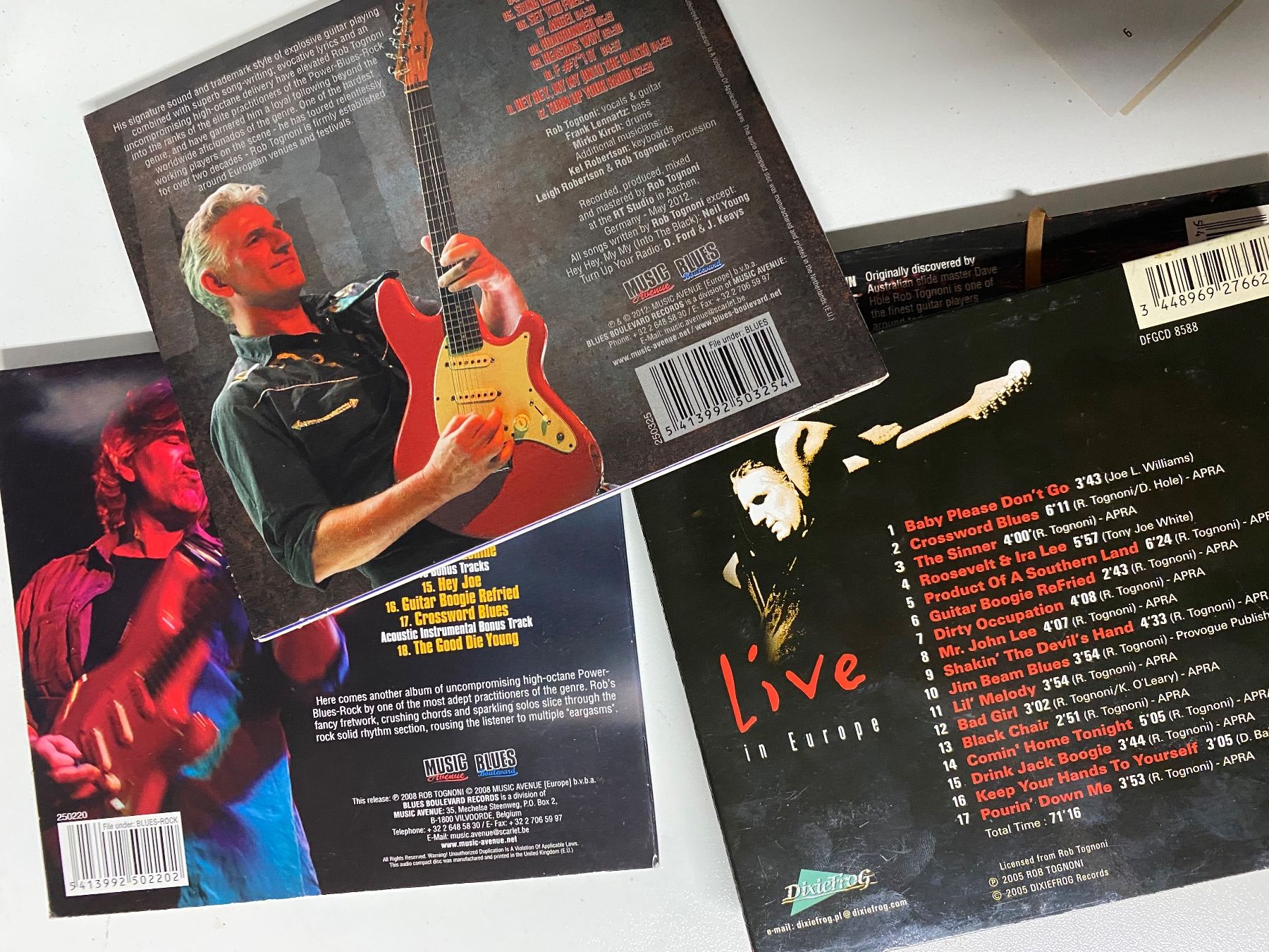 CDs: Rob Tognoni 4x – Gebraucht aus Muri b. Bern von AdidasCollector 1
