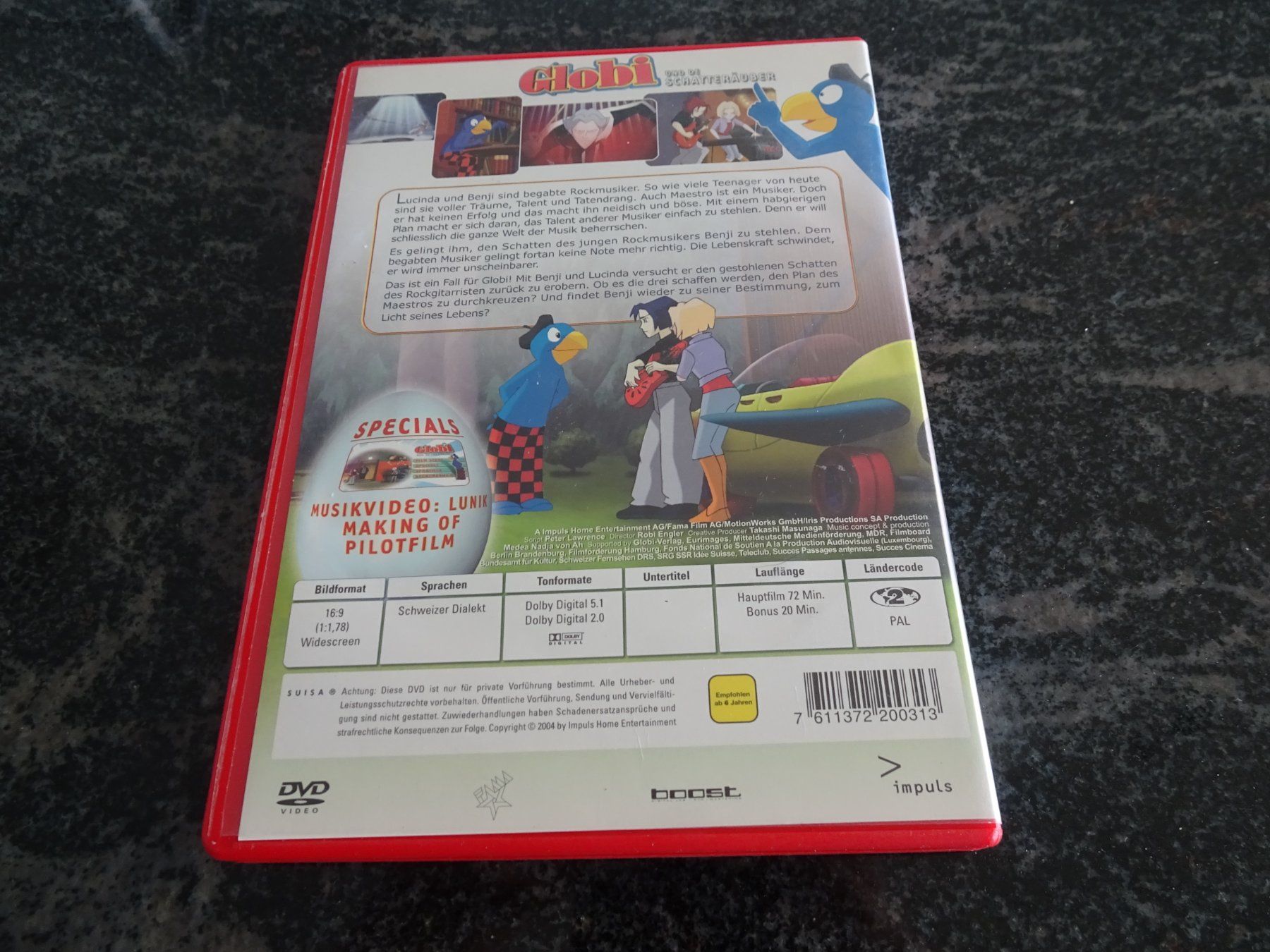 Tutti i DVDs: Globi und de Schattenräuber DVD Dialekt JU – Usato da Zürich venduto da Roulet 1