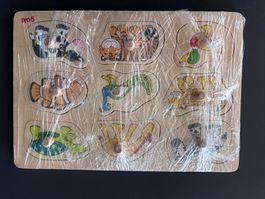 Goki Holz Steckpuzzle Tiere Art 57585