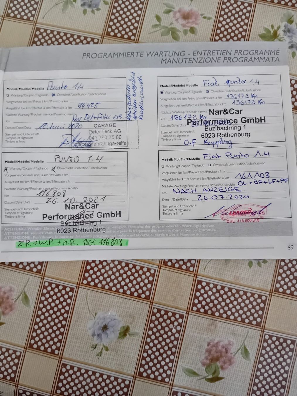 Fiat Automobili: Fiat Punto ab MFK – Usato da Buchrain venduto da KingQueen12. 7