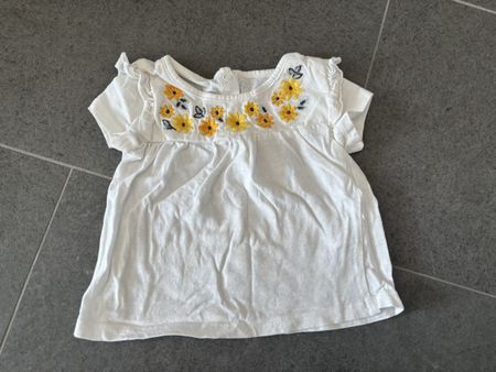 T-Shirt Blumen, Gr 74
