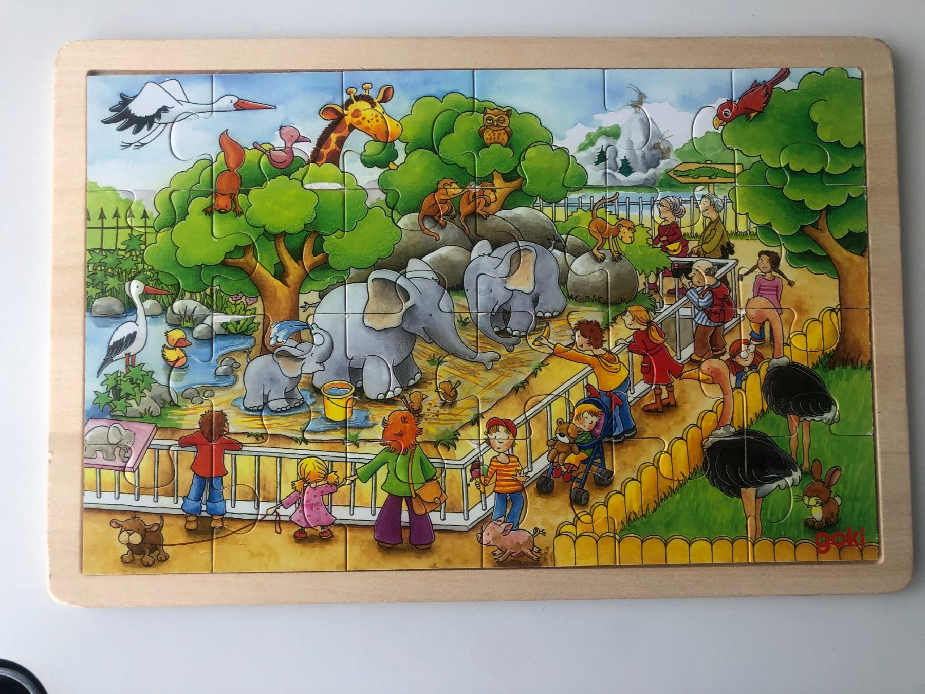 Puzzle: Goki Einlegepuzzle Zoobesuch 24 Tlg. – Usato da Bassersdorf venduto da sammelfloh