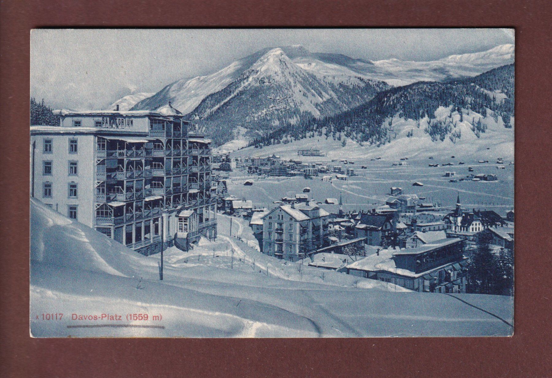 Cartoline postali: DAVOS-PLATZ // Rück verletzt // – Usato da Pully venduto da nicecards
