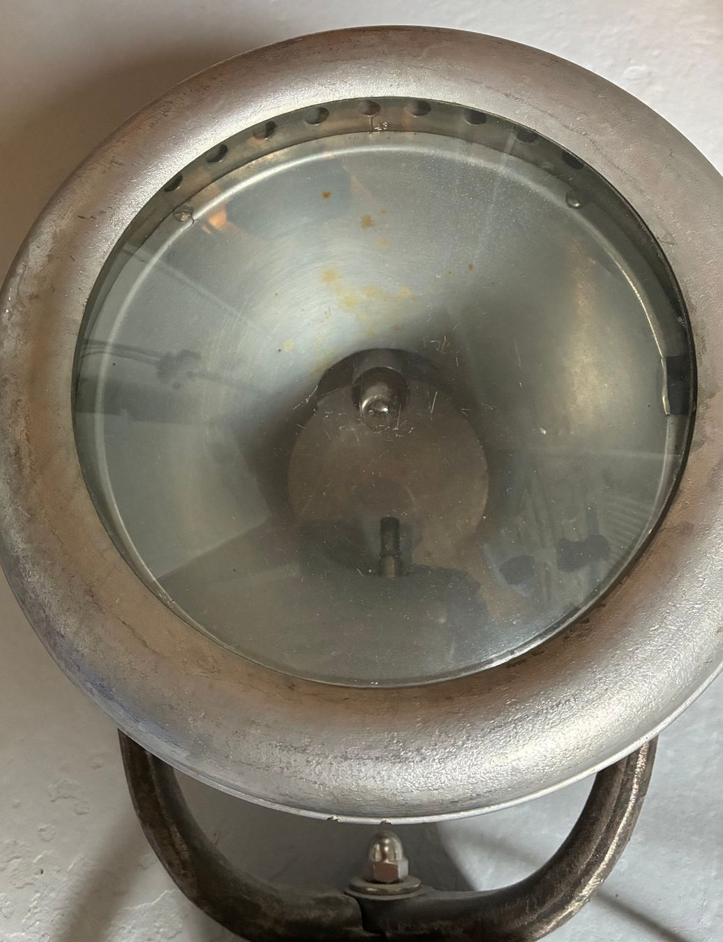 Lampen: Alte Industrielampe Metall Glas – Gebraucht aus Uznach von Kas-Fri 3
