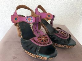 Pumps blau-pink Gr. 39 - Laura Vita