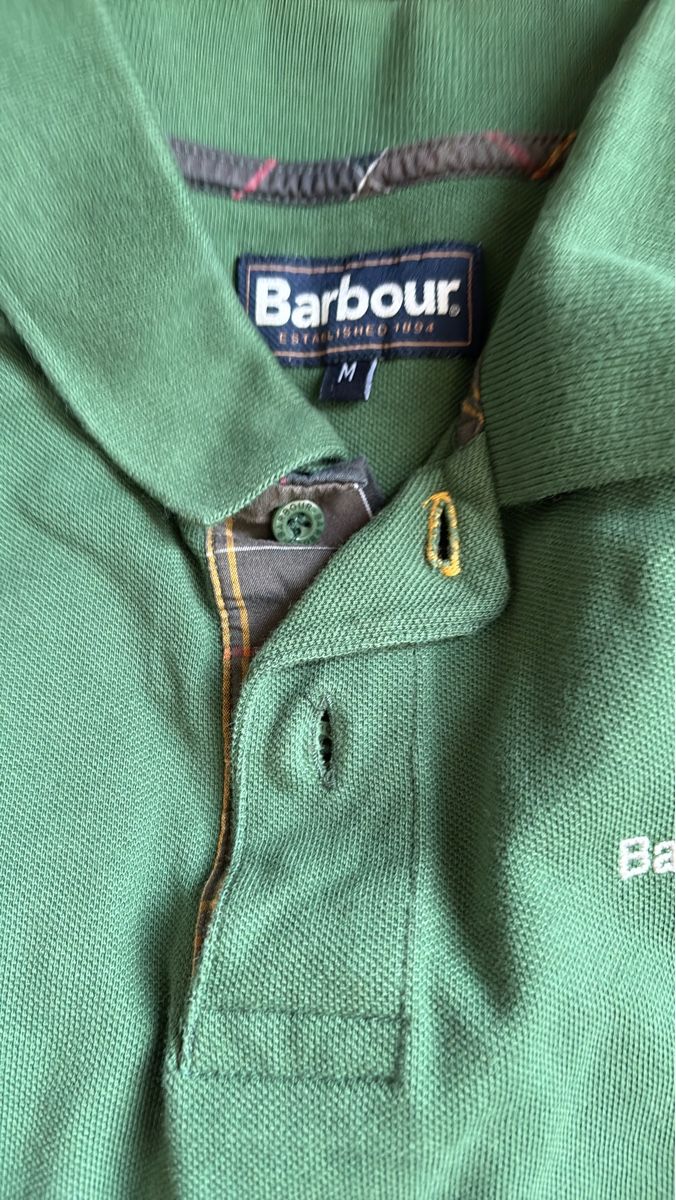 Barbour Magliette Polo: Polo Barbour vert taille M comme neuf – Nuovo (secondo la descrizione) da Vevey venduto da mar_q6ms