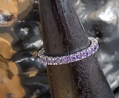 RING SILBER 925 RUDUM VIOLETTE ZIRKONIAS
