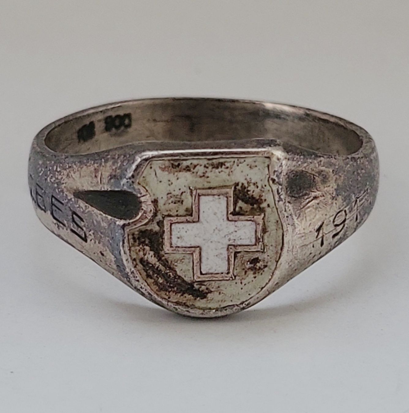 Bagues: Patriotischer Silberring Schweiz 1914 – D'occasion à Muttenz par Mithrur