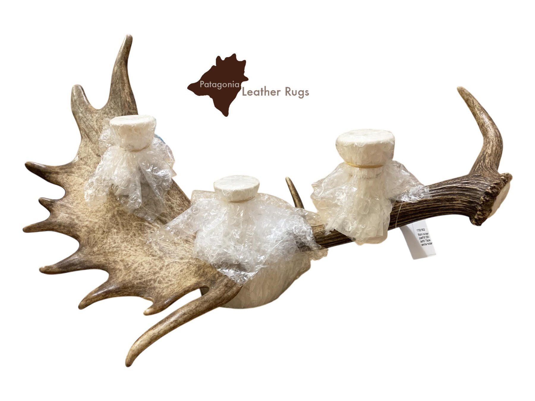Portacandele: Kerzenhalter mit echtem Damhirsch horn – Nuovo e nell'imballaggio originale da Arbedo venduto da patagonialeatherrugs 5