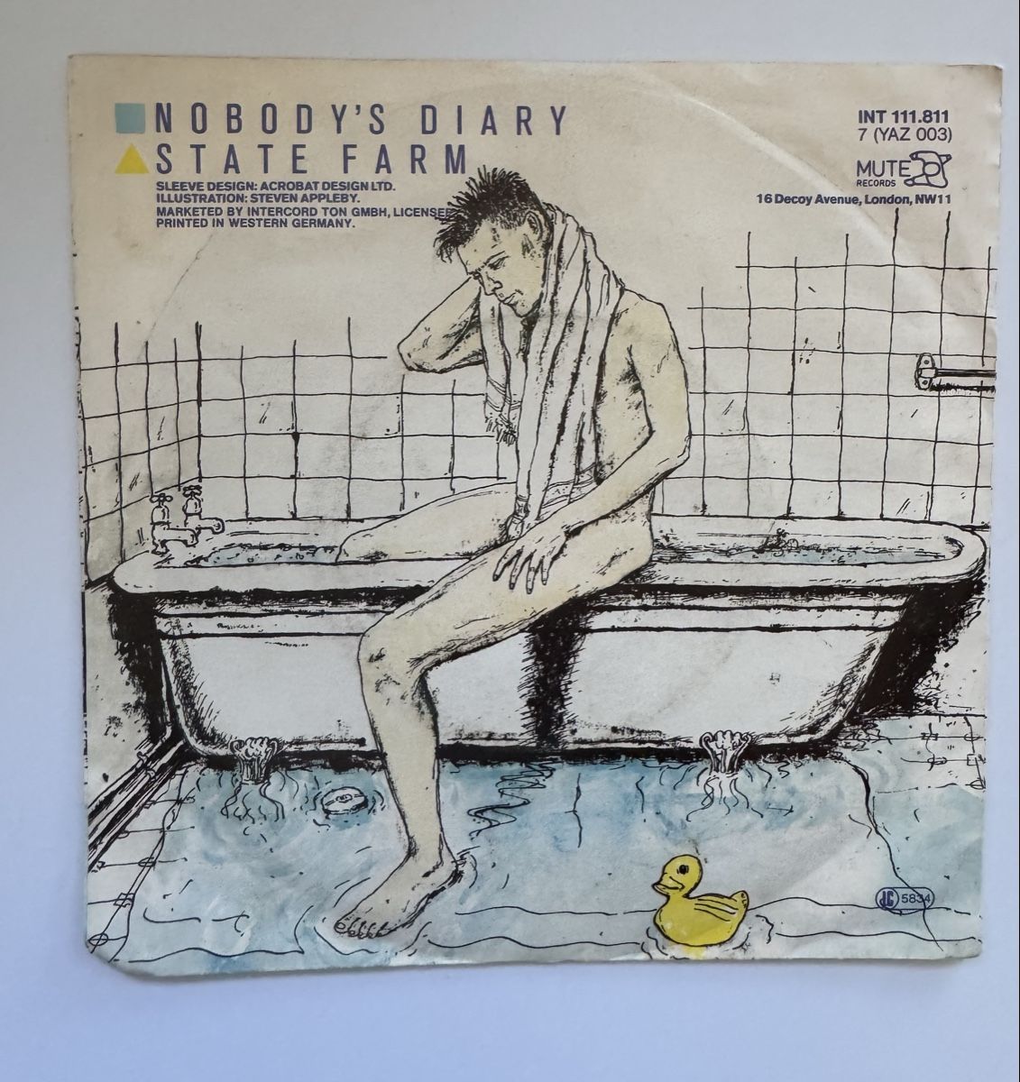 Dischi in vinile: Yazoo - Nobody's Diary - 7" Single - 1983 – Usato da Rorbas venduto da BlackstarRecords 1