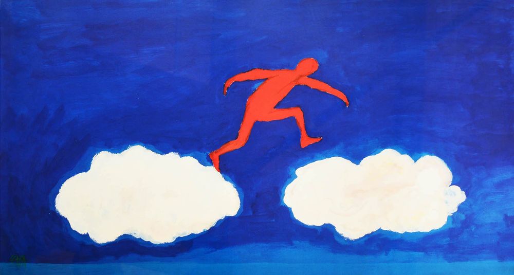 Ted Scapa, eigentlich Eduard Jac Schaap. Farblithographie 1