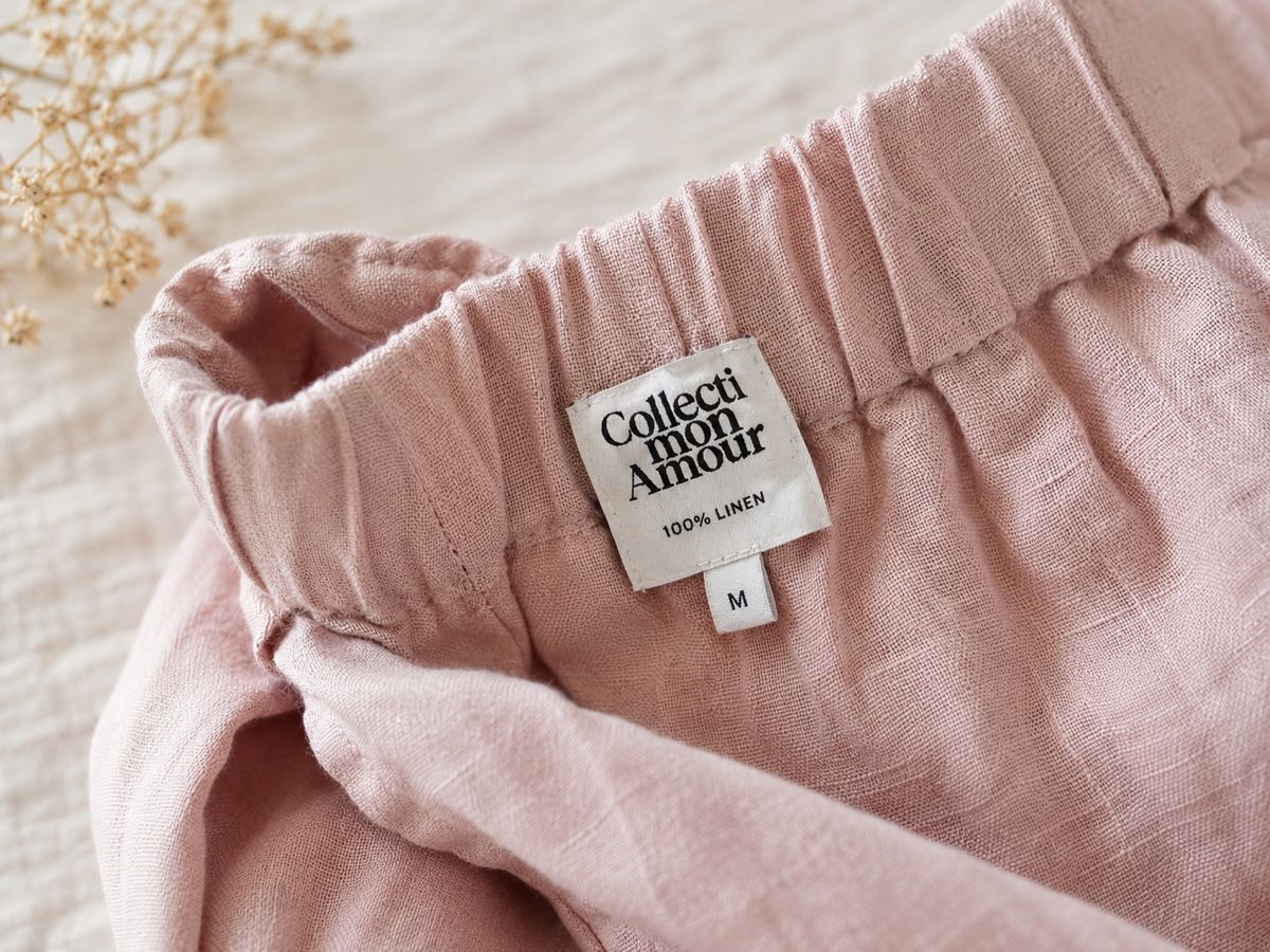 Pantaloni: Light pink linen shorts size M for Sumer , new – Nuovo e nell'imballaggio originale da Sattel venduto da Zlata1 1