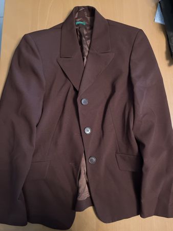 Veste Benetton Femme Marron, Taille 42 Italien