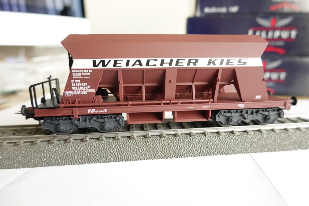 Wagon Tombereau Liliput Bachmann Ho – EUROP 83 FS 530 0 791-7 Marron Occasion