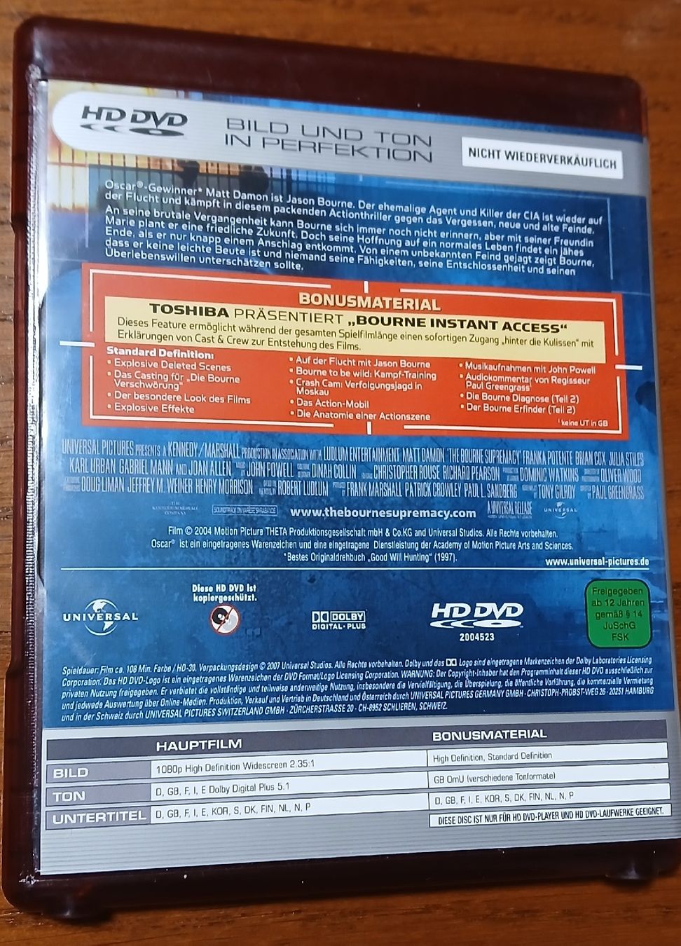 Alle DVDs: HD DVD Jason Bourne - État Impeccable – Neu (gemäss Beschreibung) aus Le Sentier von Funko-Pop-1979 1