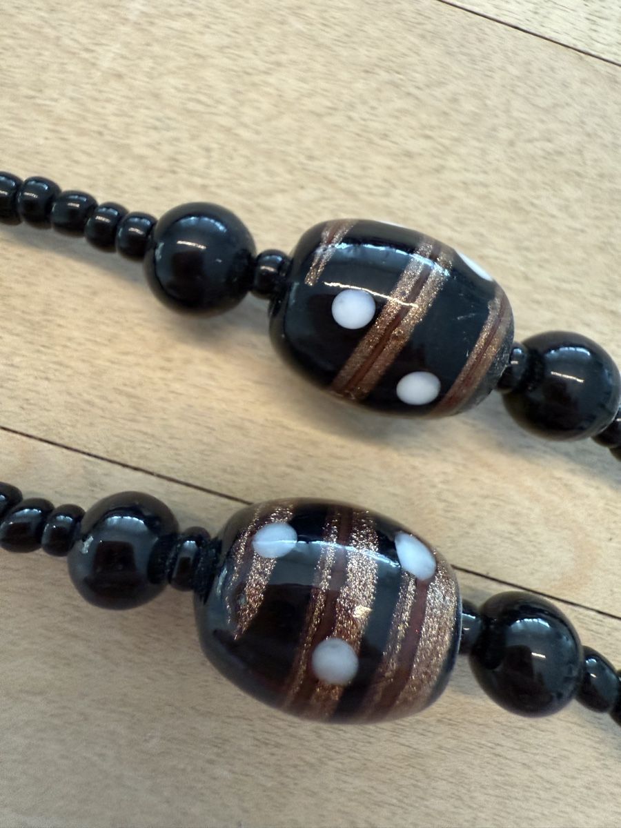 Catenine: Kette mit Glasperlen, Handarbeit – Nuovo (secondo la descrizione) da Lyss venduto da Sibella56 1