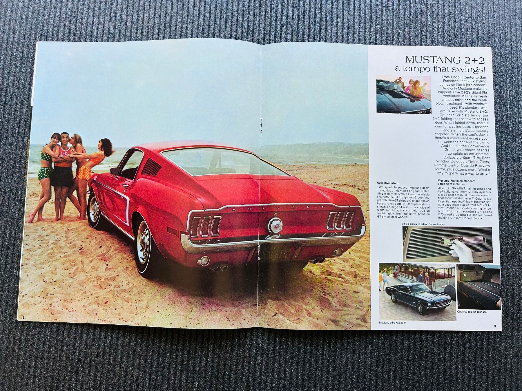 Ford Documenti: Ford Mustang Original Brochure 1968 – Usato da Herrliberg venduto da surfcafe 2