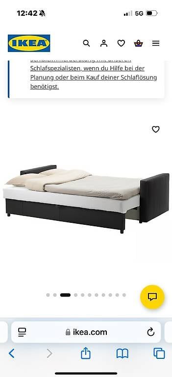 Ikea Divani: FRIHETEN 3er-Bettsofa, Bomstad schwarz – Usato da Dübendorf venduto da lul_fr8k 3