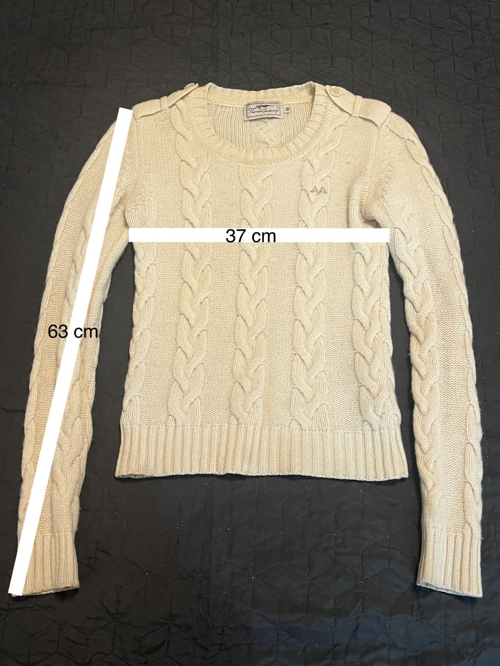 Burberry Maglioni & Felpe: Thomas Burberry Strickpullover cremefarben XS Zopfm – Usato da Zürich venduto da Firstprincess 9
