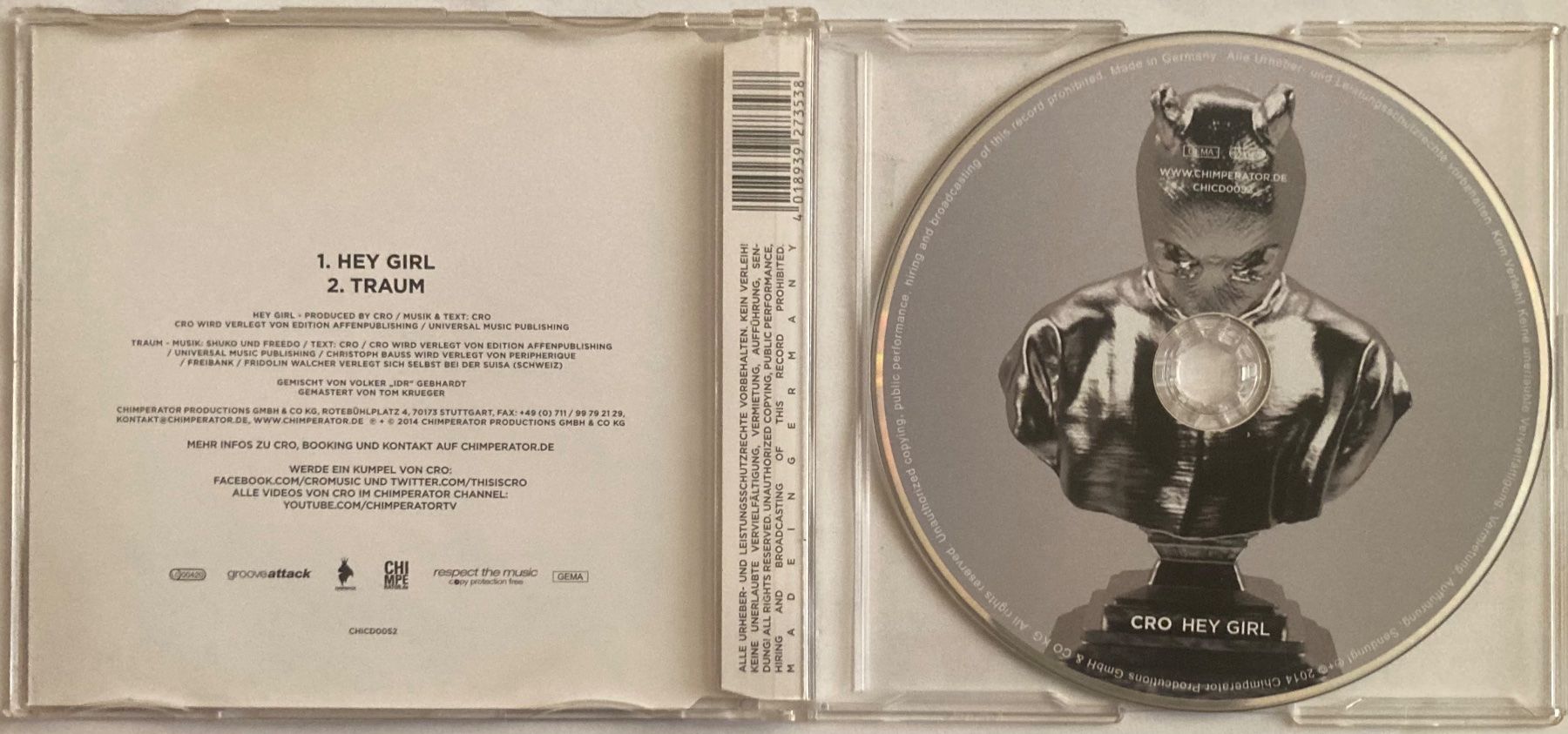 CD: CRO - HEY GIRL – Usato da Poliez-Pittet venduto da Newtown-Records 1