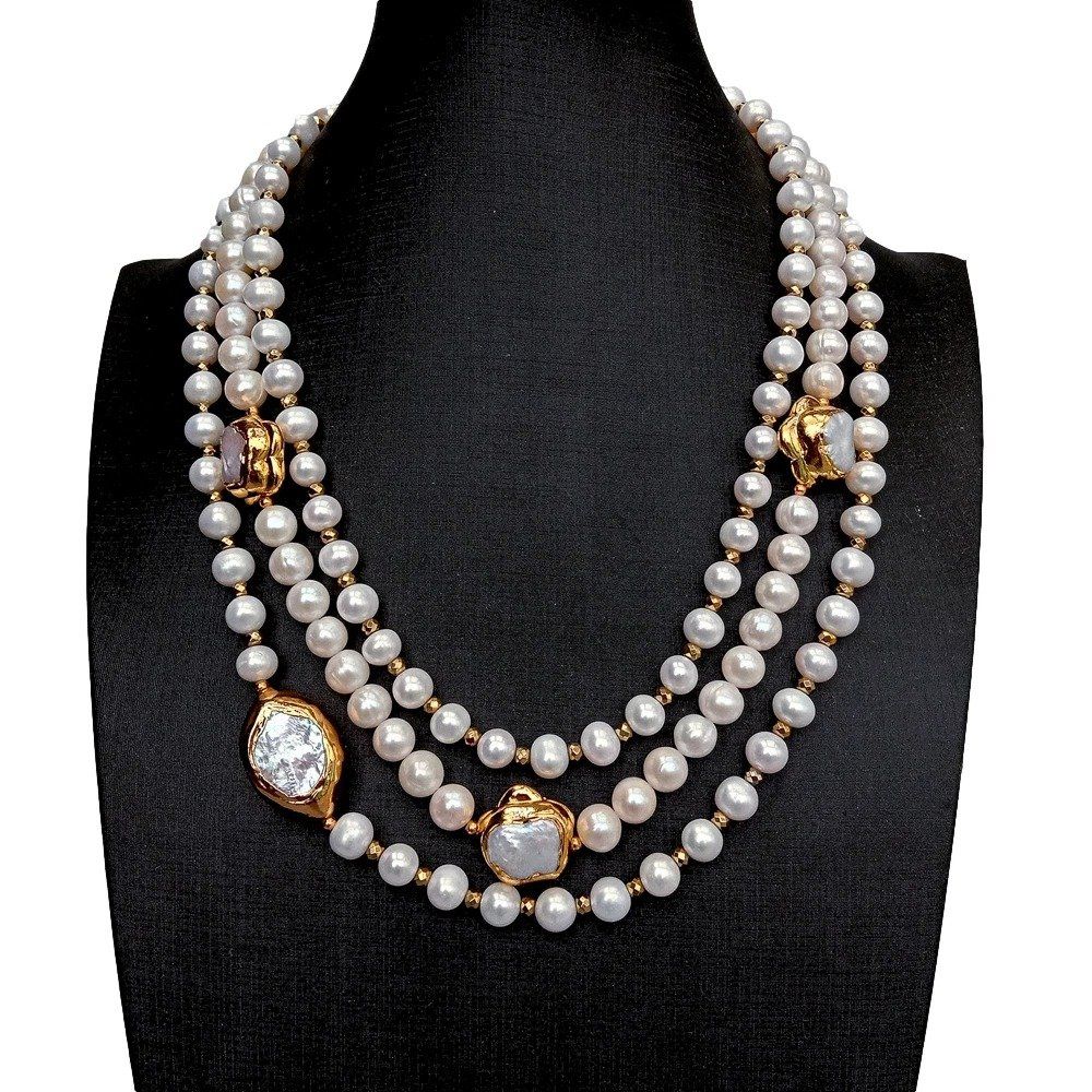 Catenine: Lua Halskette Perlen Kette Collier Perle Perlenkette Echt – Nuovo (secondo la descrizione) da Prilly venduto da ilyria73 3