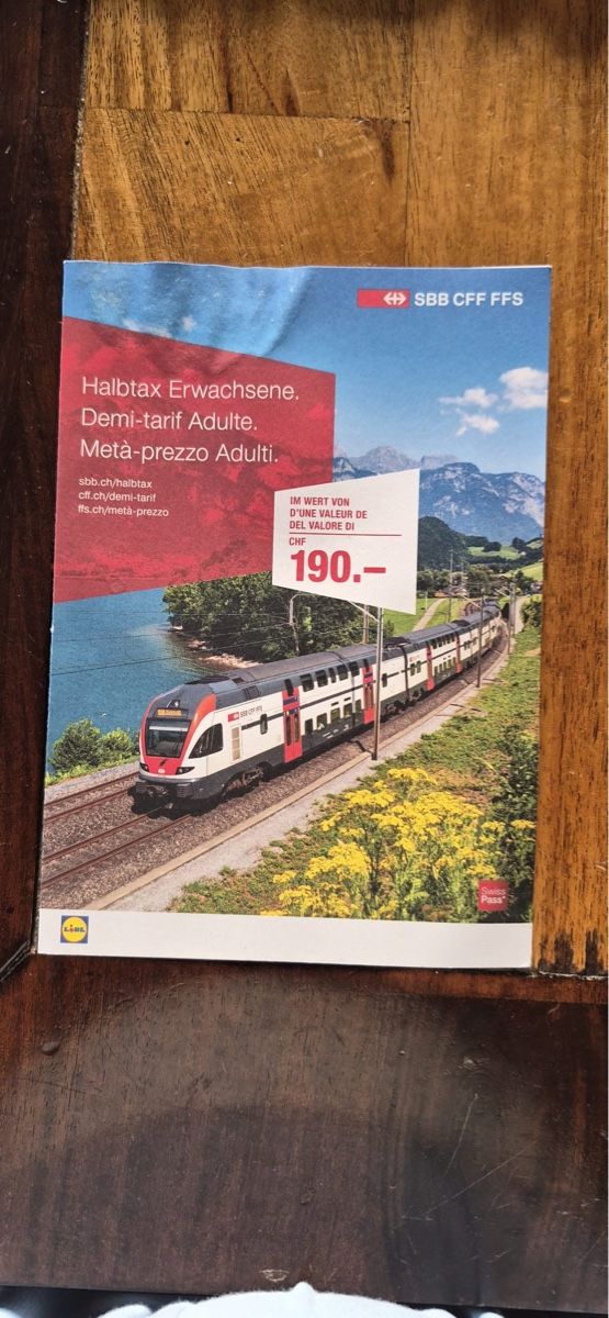 SBB/CFF/FFS Buoni: HALBTAX-GUTSCHEIN – Nuovo e nell'imballaggio originale da Winterthur venduto da Gefion 4