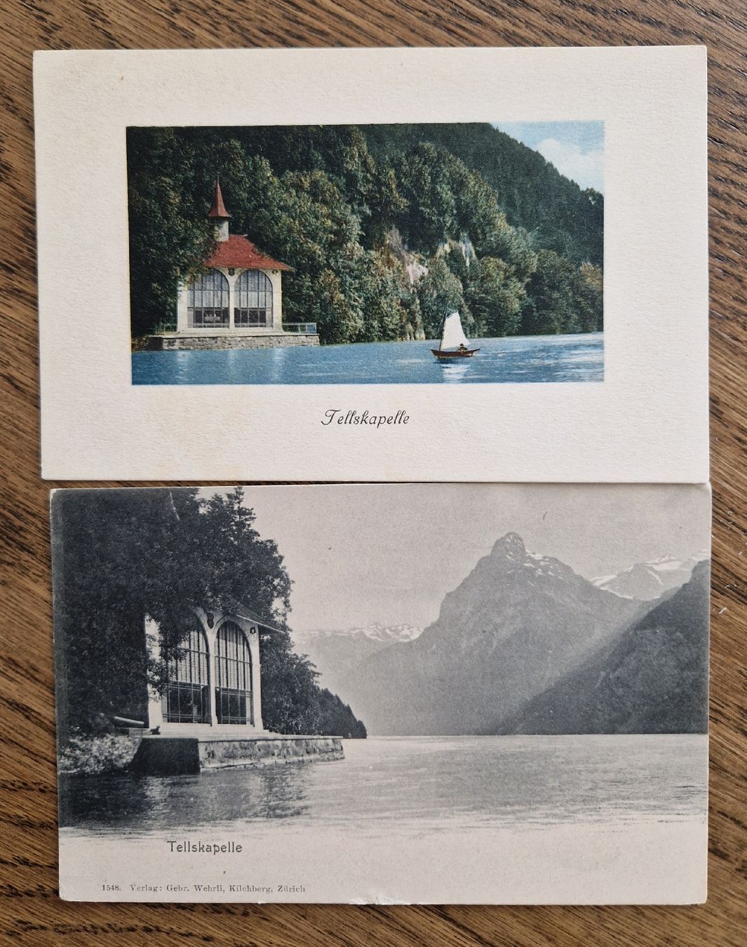 Cartoline postali: 2 AK Tellskapelle – Usato da Ebikon venduto da Donar50