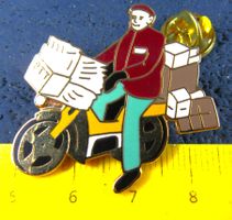 POST MOPED MOTORRAD TÖFFLI PIN ENAMEL