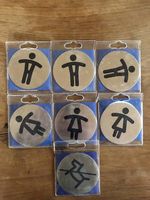 Plaquettes autocollantes alu - PICTO