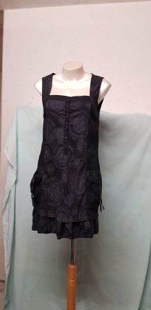 Kleid, Tunika, stretchig, Lagenlook, Gr. M L XL