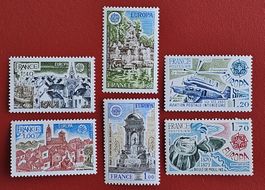 FRANKREICH FRANCE EUROPA CEPT KOMPLETT 1977 1978 1979**