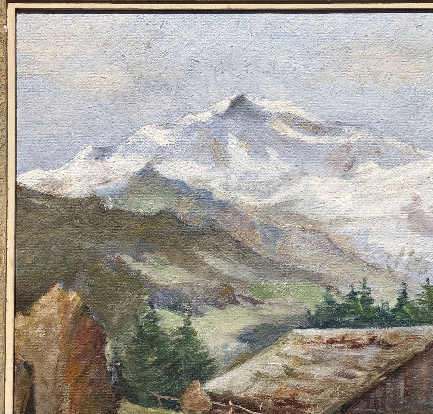 Dipinti: Top Berglandschaft Gemälde Signiert – Usato da Müllheim Dorf venduto da Othmar73 1