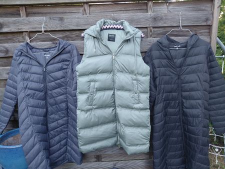 3 leichte Daunenjacken gr m neu