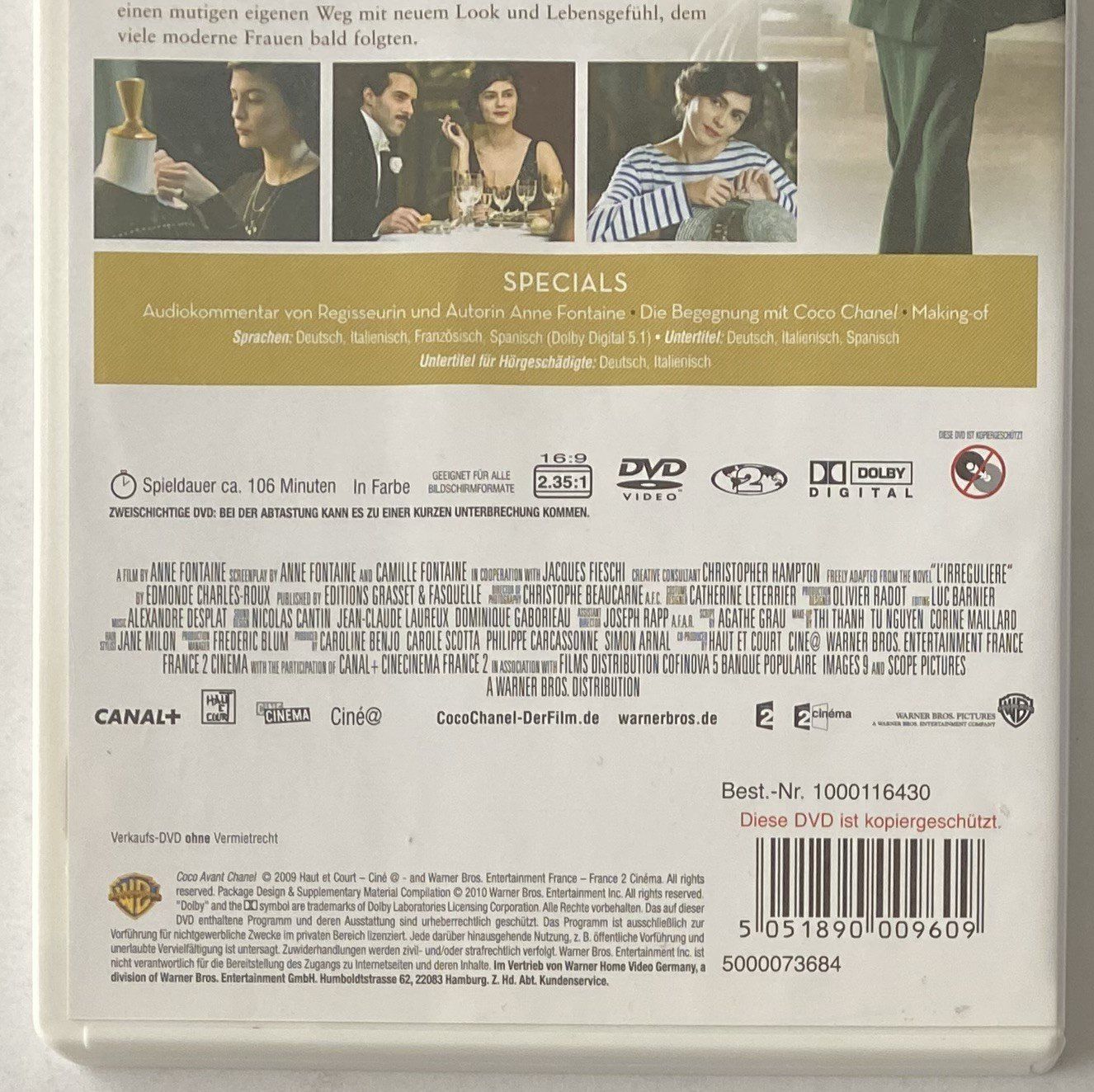 Alle DVDs: Coco Chanel, Der Beginn einer Leidenschaft(Versandkostenfrei – Gebraucht aus Flums von Asquillo 2