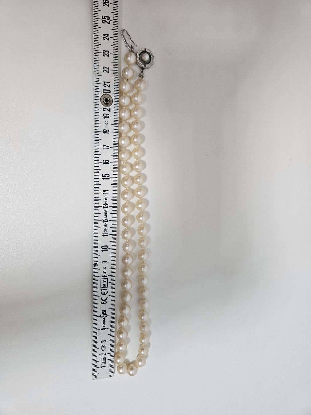 Perle (finte): Perlenkette 835 Silber Verschluss  – Usato da Schlieren venduto da Bestleo 6
