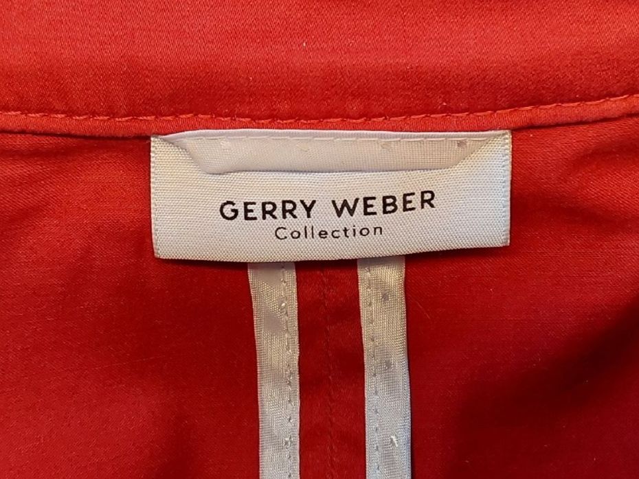 Gerry Weber Giacche: Jacke Blazer Gerry Weber rot 42 Baumwolle – Nuovo (secondo la descrizione) da Köniz venduto da scopello12 3