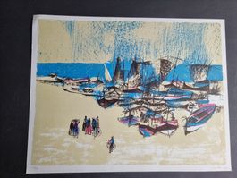 KÜNSTLER  ? LITHOGRAPHIE SIGNIERT NUMMERIERT