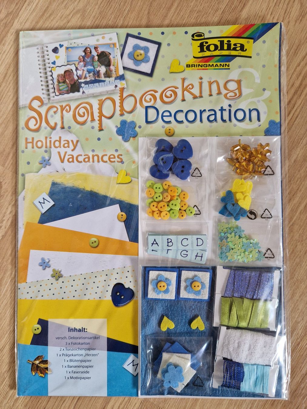 Kit bricolage: NEU Scrapbooking Decoration Holiday Bastelset – Nuovo e nell'imballaggio originale da Giswil venduto da monimaus08