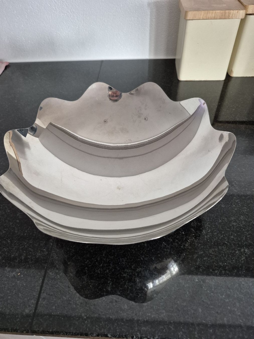 Ciotole: Edle Tupperware Schale / Servierschale, silberfarben! – Usato da Schiers venduto da Carmela8
